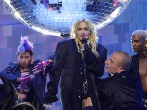 Madonna performs during The Celebration Tour