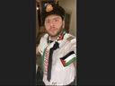 Capt. Mostafa Ezzo has been grounded by Air Canada for allegedly wearing Palestinan colours while in uniform.