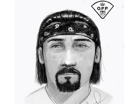 OPP investigators need help identifying this person of interest in the deadly shooting of Jesse Daniel Deschamps in Penetanguishene, Ont., on July 27, 2023.