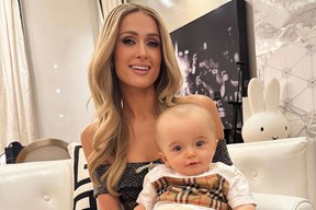 Paris Hilton posted a photo with her son Phoenix Barron to mark his first trip to New York City.
