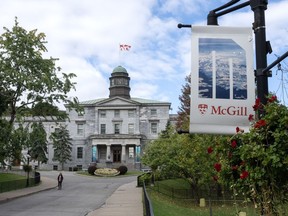 McGill University is seen Friday, Oct. 13, 2023, in Montreal. The Quebec government is raising tuition rates for out-of-province and international students beginning in 2024.