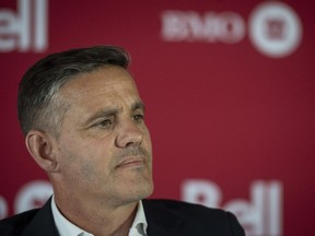 John Herdman will be surrounded by some familiar faces in his new role as Toronto FC head coach. Incoming Toronto F.C. head coach John Herdman during a press conference at the BMO Training Field in Toronto, Tuesday, Aug. 29, 2023.