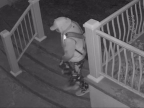 Investigators need help identifying a man who is suspected of breaking into three religious temples in Durham Region within a couple of hours on Sunday, Oct. 8, 2023.