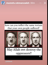 This social media meme depicting Hitler evolving into the Israeili Prime Minister being allegedly posted by a Community Housing officer named Mustafa Rahmanzadeh is now being investigated by Toronto Police's Professional Standards Unit