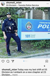 Toronto Police 23 Division Const. Shumail Mian is one of two in uniform now being investigated by Professional Standards as a result of some concerning social media posts that allegedly insult Israeil