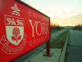 York University sign on Keele St. south of Steeles Ave.