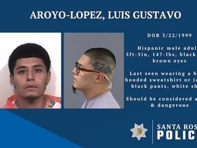 Luis Aroyo-Lopez is pictured. (Santa Rosa Police Department)