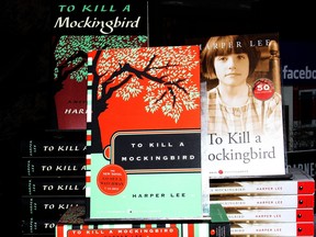 Copies of Harper Lee's To Kill a Mockingbird are seen at a Barnes and Noble store.