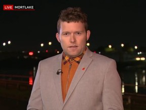 BBC reporter Harry Low witnessed his bag being stolen behind the camera in the middle of a live report earlier this week.