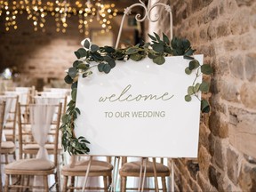 Welcome to our wedding rustic sign