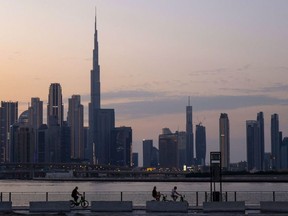 A general view of the Dubai skyline.