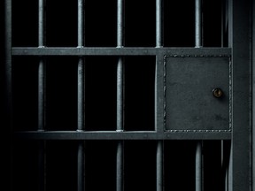 Jail Cell Door And Welded Iron Bars