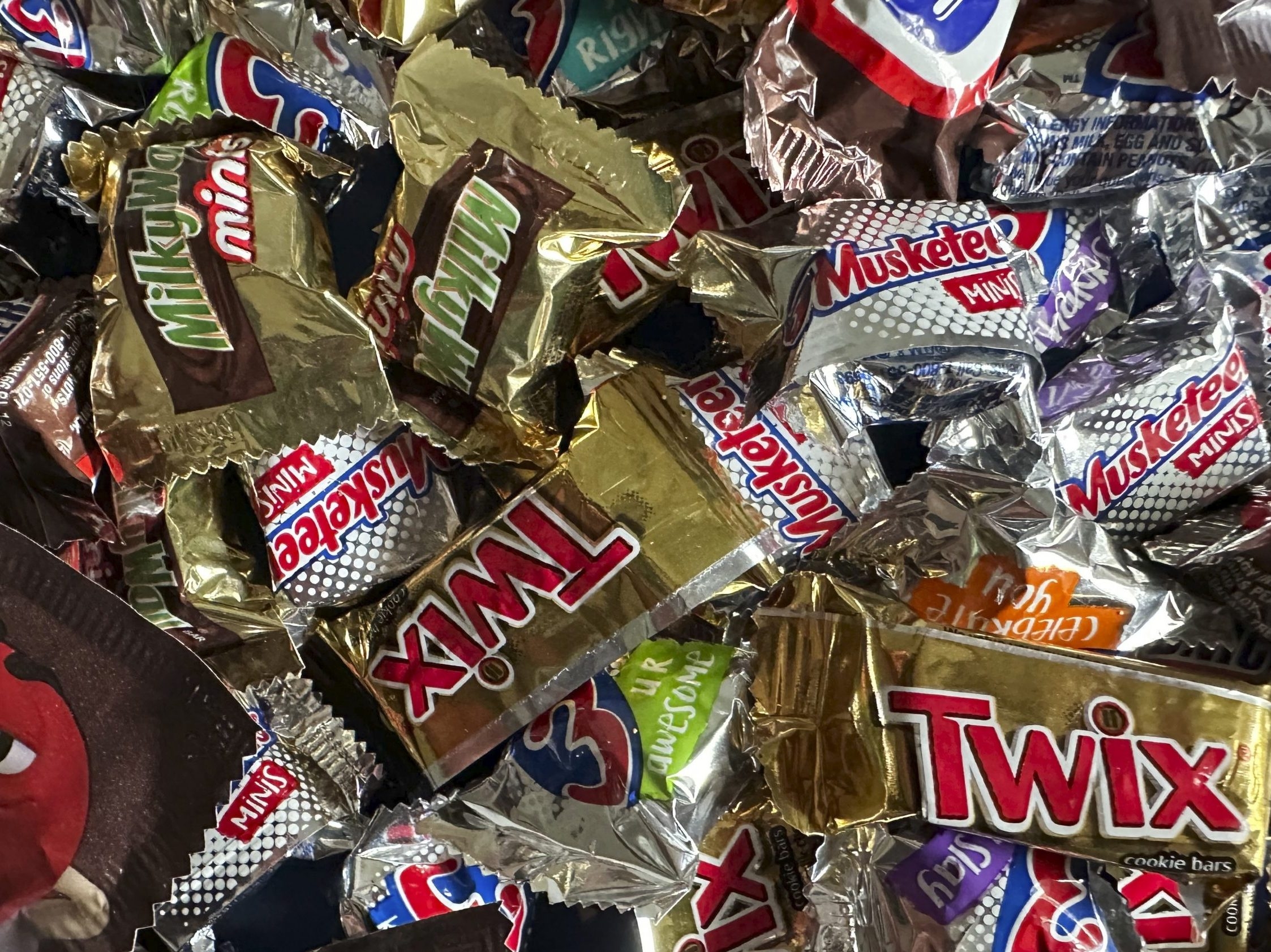 An assortment of Halloween candy is shown in this photo taken on Friday, Oct. 27, 2023, in New York.  An assortment of Halloween candy is shown in this photo taken on Friday, Oct. 27, 2023, in New York.