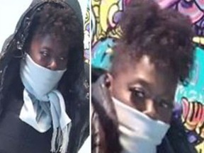 Hamilton Police are seeking the public's help in identifying a female suspect wanted in an armed robbery at a cannabis store on Nov. 12.