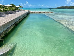 The ocean-fed pool at Wymara Villas in Turks and Caicos. CYNTHIA MCLEOD/TORONTO SUN
