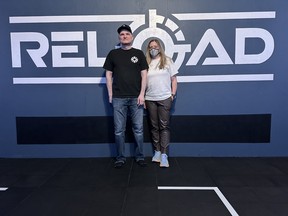 Chuck and Kerry Carter own and operate Reload, a new amusement centre in Strathroy that offers a variety of virtual reality experiences. IAN SHANTZ/TORONTO SUN