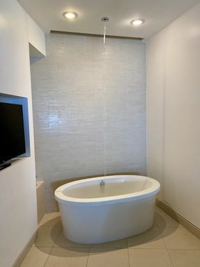 A clean look for the standalone tub in my suite at Wymara Resort. CYNTHIA MCLEOD/TORONTO SUN