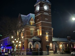 The clock tower in downtown Strathroy was built by the same architect who designed the Parliament buildings in Ottawa. IAN SHANTZ/TORONTO SUN