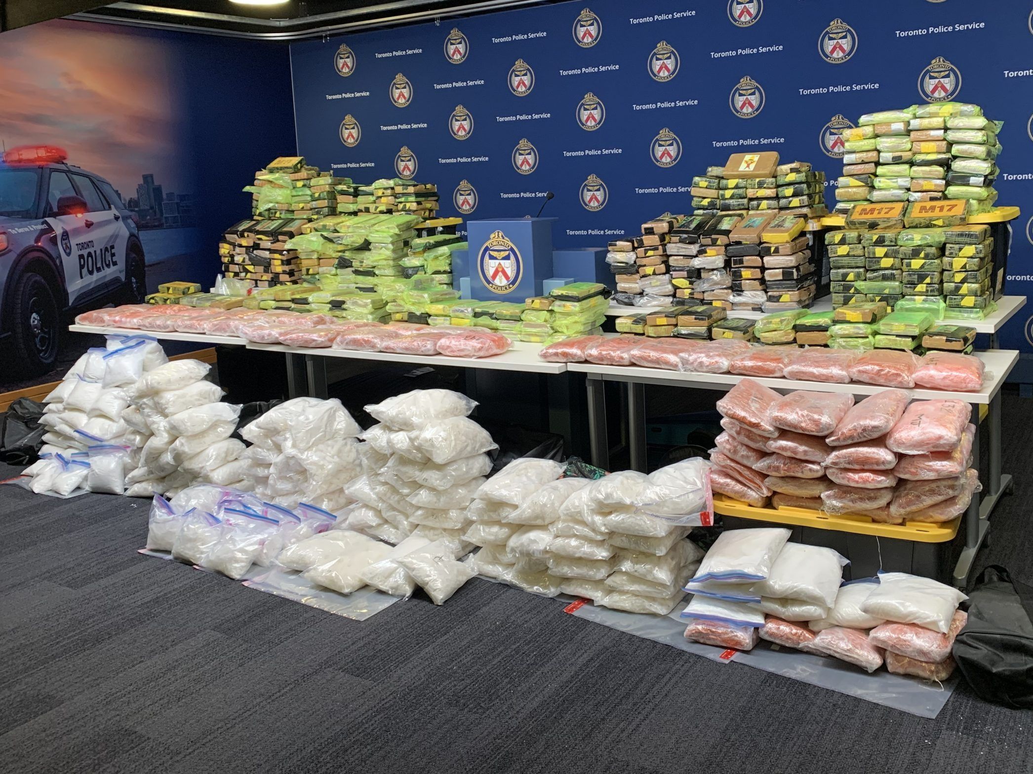 Seven charged in largest coke and meth bust in Toronto Police history