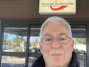Pilot Robert Cohen visits the Buttonville Airport.