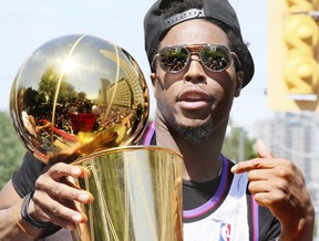Kyle Lowry enjoys the Raptors championship parade in June of 2019. Lowry was selected by you, the reader, as their favourite Raptor of all time. Veronica Henri/Toronto Sun file