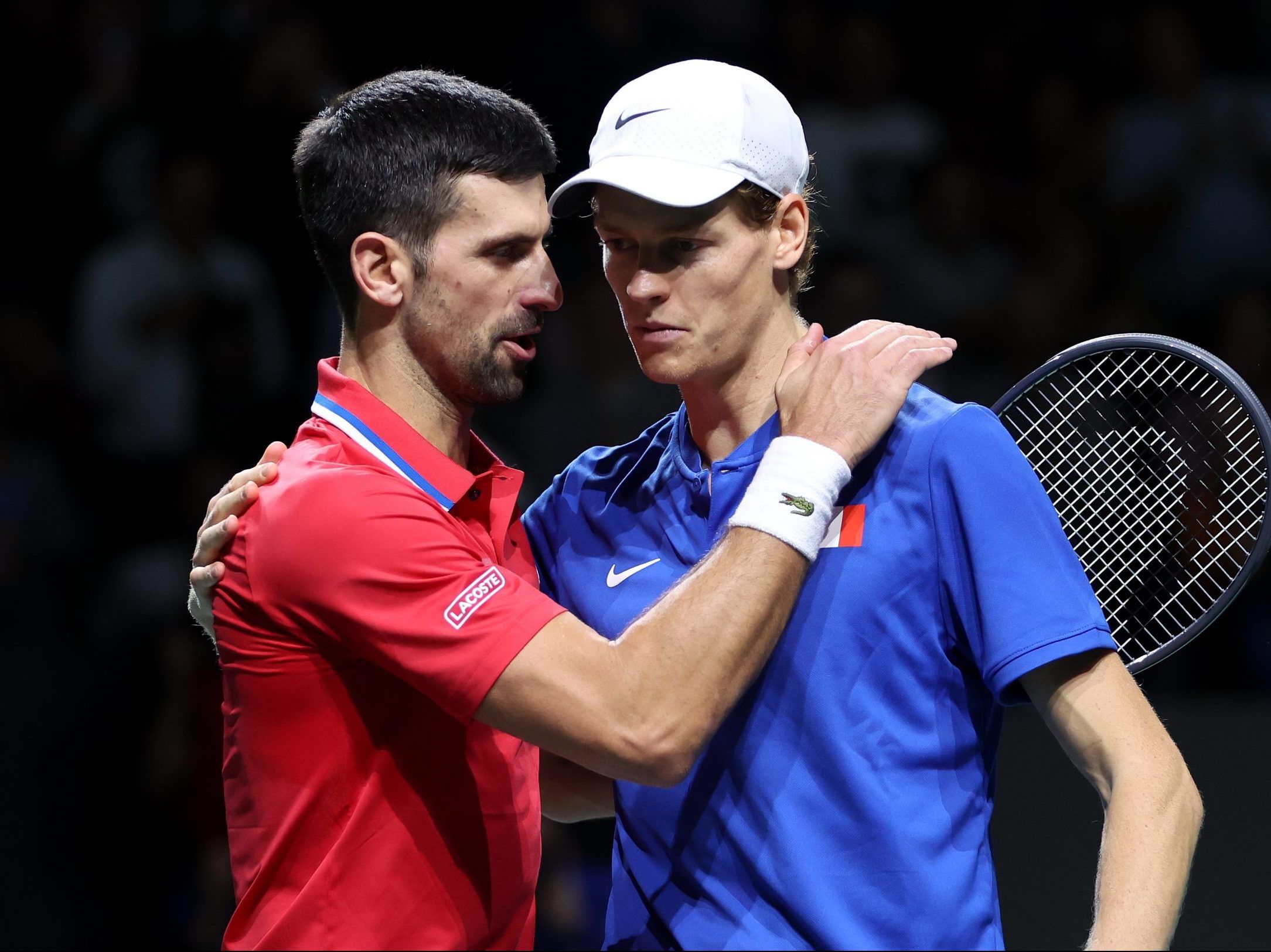 Djokovic’s winning streak at Davis Cup ends with defeat to Sinner