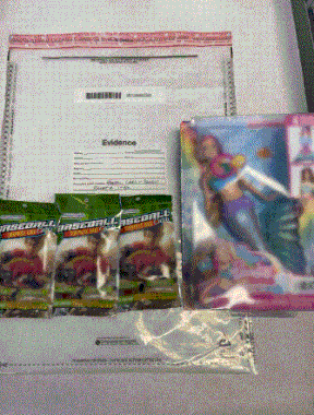 An image from OPP of evidence seized in a provincewide child sexual exploitation investigation dubbed Project Limestone.