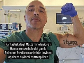 Sam Suleiman, an ICU nurse in Norway, showed support for Hamas shortly after the on Oct. 7 terrorist attack on Israel.