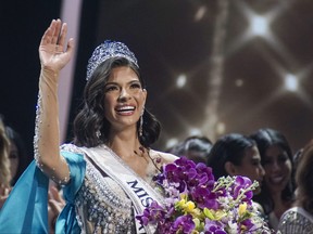 Miss Nicaragua Sheynnis Palacios is crowned as Miss Universe 2023 during the 72nd Miss Universe Competition at Gimnasio Nacional Jose Adolfo Pineda on Nov. 18, 2023 in San Salvador, El Salvador.