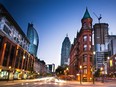 Downtown Toronto facing west along Front St.