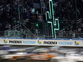 A general view of racing during the NASCAR Craftsman Truck Series Craftsman 150 at Phoenix Raceway on Nov. 3, 2023 in Avondale, Ariz.