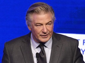 Alec Baldwin speaks at the Ripple of Hope Award Gala at New York Hilton Midtown on Thursday, Dec. 9, 2021, in New York.