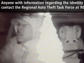 Halton Regional Police have released interior video footage from inside a vehicle allegedly being driven by a thief.
