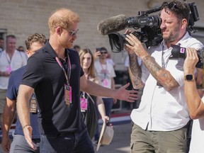 Prince Harry conducts an interview