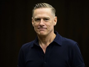 Canadian rock star Bryan Adams appears as a witness at a Standing Committee on Canadian Heritage in Ottawa, Tuesday, Sept. 18, 2018.