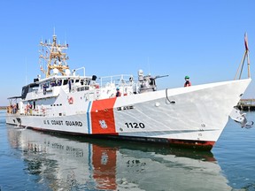 A U.S. Coast Guard vessel.
