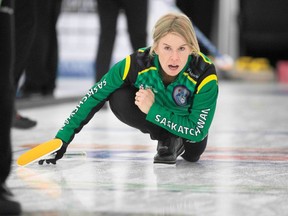 Kelly Schafer, shown in a recent handout photo at the Canadian mixed curling championship in Swift Current, Sask., is now on the other side of curling's intense rivalry between Canada and Scotland. A regular podium contender for the Scots for two decades, Schafer will represent Canada for the first time at the 2024 world mixed curling championship in Aberdeen, Scotland.