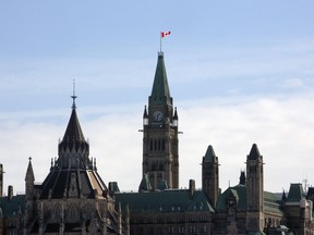 The Peace Tower on Parliament Hill