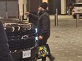 Jagmeet Singh carrying a Versace bag.