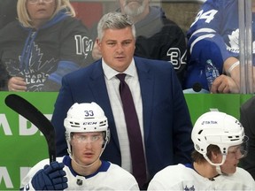 Toronto Maple Leafs head coach Sheldon Keefe