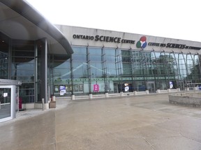 The Ontario Science Centre is pictured in Toronto on April 18, 2023.