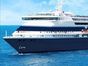 According to an Instagram post at @lifeatseacruises, the MV Lara -- pictured -- was suppose take passengers on a three-year cruise to see world. The cruise was cancelled.