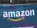 The Amazon logo is photographed at the Vivatech show in Paris, June 15, 2023.