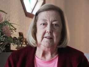 Margaret Buist of Point Edward said she was prescribed medication to which she is allergic on Nov. 3 at Bluewater Health in Sarnia while the hospital's patient information systems are down following a cyberattack. (Tyler Kula/ The Observer)