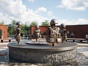The design concept of Team Stimson's National Monument to Canada's Mission in Afghanistan