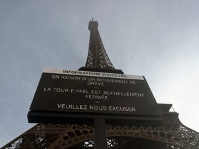 Eiffel Tower closed