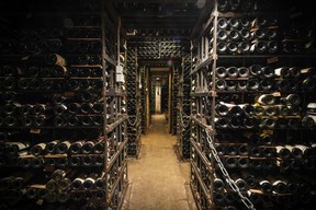 This picture taken on May 12, 2016 shows a general view of the wine cellar at the Tour d'Argent restaurant in Paris. LIONEL BONAVENTURE/AFP/Getty Images