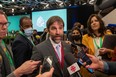 Canada's Minister of the Environment Steven Guilbeault speaks to journalists after a plenary meeting during the United Nations Biodiversity Conference (COP15) in Montreal, Quebec, on Dec. 19, 2022.