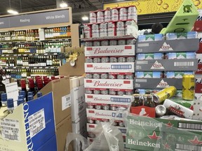 Beer and wine at a Toronto Metro grocery store