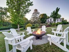 Among the amenities to add to the experience at the Evangeline are an outdoor hot tub and fire pit, each offering spectacular views of the surrounding scenery.